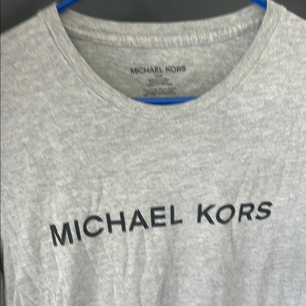 Michael Kors Heather Gray Logo Tee